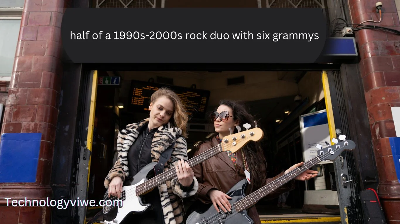 half of a 1990s-2000s rock duo with six grammys